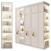 Trueliving 5 Door Fitted Kids wardrobes Laminated Finish & PU Finish with Drawers 8Ft *2Ft *9Ft -2438.4MM X 609MM X 2743.2MM)